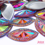 Chaton Indiana Navete Com (AB) Resina 20mm x 40mm C/100-unidades - Imagem 7