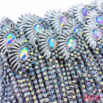 Franja De ABS Com Pedrarias 12cm C/4.5-Metros -Ref:B081 - Imagem 2