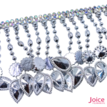 Franja De ABS Com Strass 8.5CM C/4.5-Metros -Ref:B088 - Imagem 4