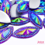 Chaton Indiana Navete Com (AB) Resina 20mm x 40mm C/100-unidades - Imagem 9