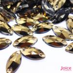 Navete Imitação Swarovski De Vidro 7mm X 15mm Com Furo Base Reta C/1000-Unidades - Imagem 9