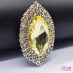 Chaton Navete De Vidro 31mm X 51mm Com Strass Em volta Com (BASE PRATA) De Aço C/20-unidades - Imagem 9