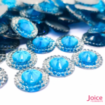 Chaton Indiana Redondo Com CristaL Em Volta Resina 14mm C/300-unidades - Imagem 5