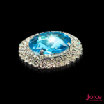 Chaton Redondo De Vidro 32mm Com Strass Em volta Com Base (PRATA) De Aço C/20-unidades - Imagem 7