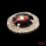 Chaton Redondo De Vidro 42mm Com Strass Em volta Com Base (PRATA) De Aço C/20-unidades - Imagem 7