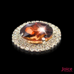 Chaton Redondo De Vidro 42mm Com Strass Em volta Com Base (PRATA) De Aço C/20-unidades - Imagem 9