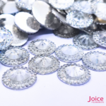 Chaton Indiana Redondo Com CristaL Em Volta Resina 14mm C/300-unidades - Imagem 7