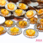 Chaton Indiana Redondo Com CristaL Em Volta Resina 14mm C/300-unidades - Imagem 8