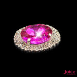 Chaton Redondo De Vidro 42mm Com Strass Em volta Com Base (PRATA) De Aço C/20-unidades - Imagem 14