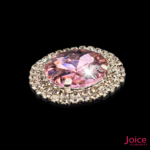 Chaton Redondo De Vidro 32mm Com Strass Em volta Com Base (PRATA) De Aço C/20-unidades - Imagem 13