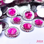 Chaton Indiana Redondo Com CristaL Em Volta Resina 14mm C/300-unidades - Imagem 13