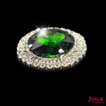 Chaton Redondo De Vidro 32mm Com Strass Em volta Com Base (PRATA) De Aço C/20-unidades - Imagem 11