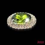 Chaton Redondo De Vidro 32mm Com Strass Em volta Com Base (PRATA) De Aço C/20-unidades - Imagem 9