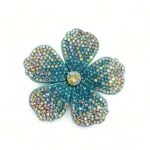 Aplique Flor Com Strass De Cristal 60mm C/50-Unidades Sku:B3608 - Imagem 5