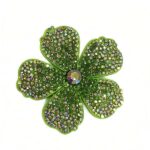 Aplique Flor Com Strass De Cristal 60mm C/50-Unidades Sku:B3608 - Imagem 3