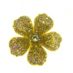 Aplique Flor Com Strass De Cristal 60mm C/50-Unidades Sku:B3608 - Imagem 4