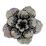 Aplique Flor Com Strass De Cristal 10cm Unidade Sku:B3610 - Imagem 4