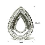 Tag Gota De Metal  70mm x 90mm C/100-Unidades-Ref:B941