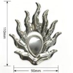 Tag: Aplique Decorativo Metálico  Forma de Chama Com 50Unidades - Imagem 2