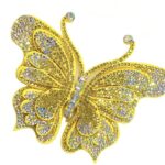 Aplique Borboleta Com Strass De Cristal 90mm x 100mm C/5-Unidades Ref:22-607 - Imagem 5