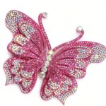 Aplique Borboleta Com Strass De Cristal 90mm x 100mm C/5-Unidades Ref:22-607 - Imagem 6