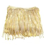 Franja de Strass 15cm, Strass Maior na Ponta, Comprimento 1,8metros - Imagem 3