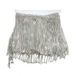 Franja de Strass 15cm, Strass Maior na Ponta, Comprimento 1,8metros - Imagem 5