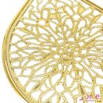 Tag:Aplique metálico  formato gota vazada, tamanho 80mm X 53mm Com-100-unidades - Imagem 3
