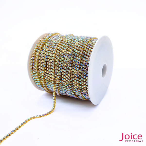 Corrente De Strass ss8.5 Com 50-Metros