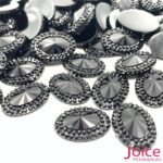 Chaton Oval Indiana Resina 13mm X 18mm C/300unidades - Imagem 22