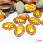 Chaton Oval Indiana Resina 13mm X 18mm C/300unidades - Imagem 4