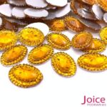 Chaton Oval Indiana Resina 13mm X 18mm C/300unidades