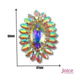 Aplique De Strass 47mm X 65mm C/1-Unidades Ref:LH031