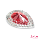 Chaton Indiana Gota Com CristaL Em Volta Resina 13mm x 18mm C/300-unidades - Imagem 2