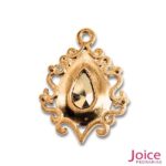 Mini Broche Gota De Strass 18mm X 25mm C/100-Unidades Ref:BH02 - Imagem 3