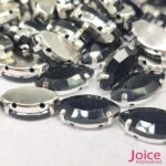 Chaton Engrampado De Vidro Navete (Base Dourada) 9mm x 18mm C/300-unidades - Imagem 26