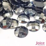 Chaton Sextavado 16mm Acrílico Com Furo Base Reta C/1000-unidades