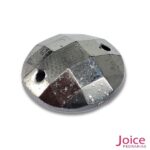 Chaton Sextavado 16mm Acrílico Com Furo Base Reta C/1000-unidades - Imagem 3