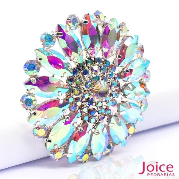 Aplique De Strass 5cm  C/1-Unidades Ref:LH031