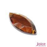 Chaton Navete Chapada 12mm X 25mm Acrílico Com Furo Base Reta C/500-unidades - Imagem 2