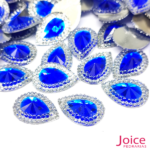 Chaton Indiana Gota Com CristaL Em Volta Resina 13mm x 18mm C/300-unidades - Imagem 8