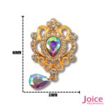 Broche De Strass 33mm X 60mm C/50-Unidades Ref:BH05 - Imagem 3