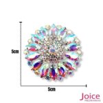 Aplique De Strass 5cm  C/1-Unidades Ref:LH031 - Imagem 2