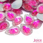 Chaton Indiana Gota Com CristaL Em Volta Resina 13mm x 18mm C/300-unidades - Imagem 9