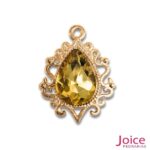 Mini Broche Gota De Strass 18mm X 25mm C/100-Unidades Ref:BH02 - Imagem 2